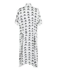 Balenciaga Balenciaga Womens Hand Drawn BB Icon Oversized Dress