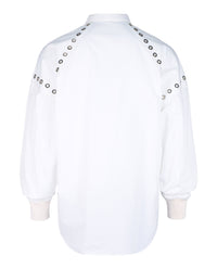 Alexander McQueen Alexander McQueen Mens Grommet Detail Button-Up Shirt