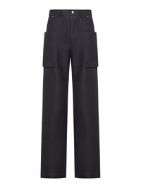 Rick Owens Men Stefan Cotton Blend Cargo Pants