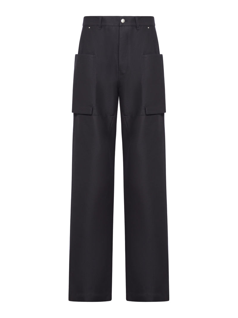 Rick Owens Men Stefan Cotton Blend Cargo Pants
