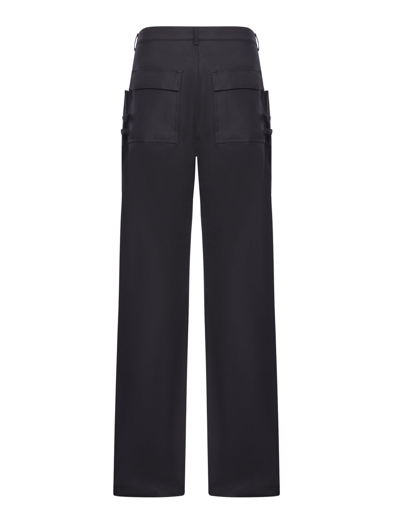 Rick Owens Men Stefan Cotton Blend Cargo Pants
