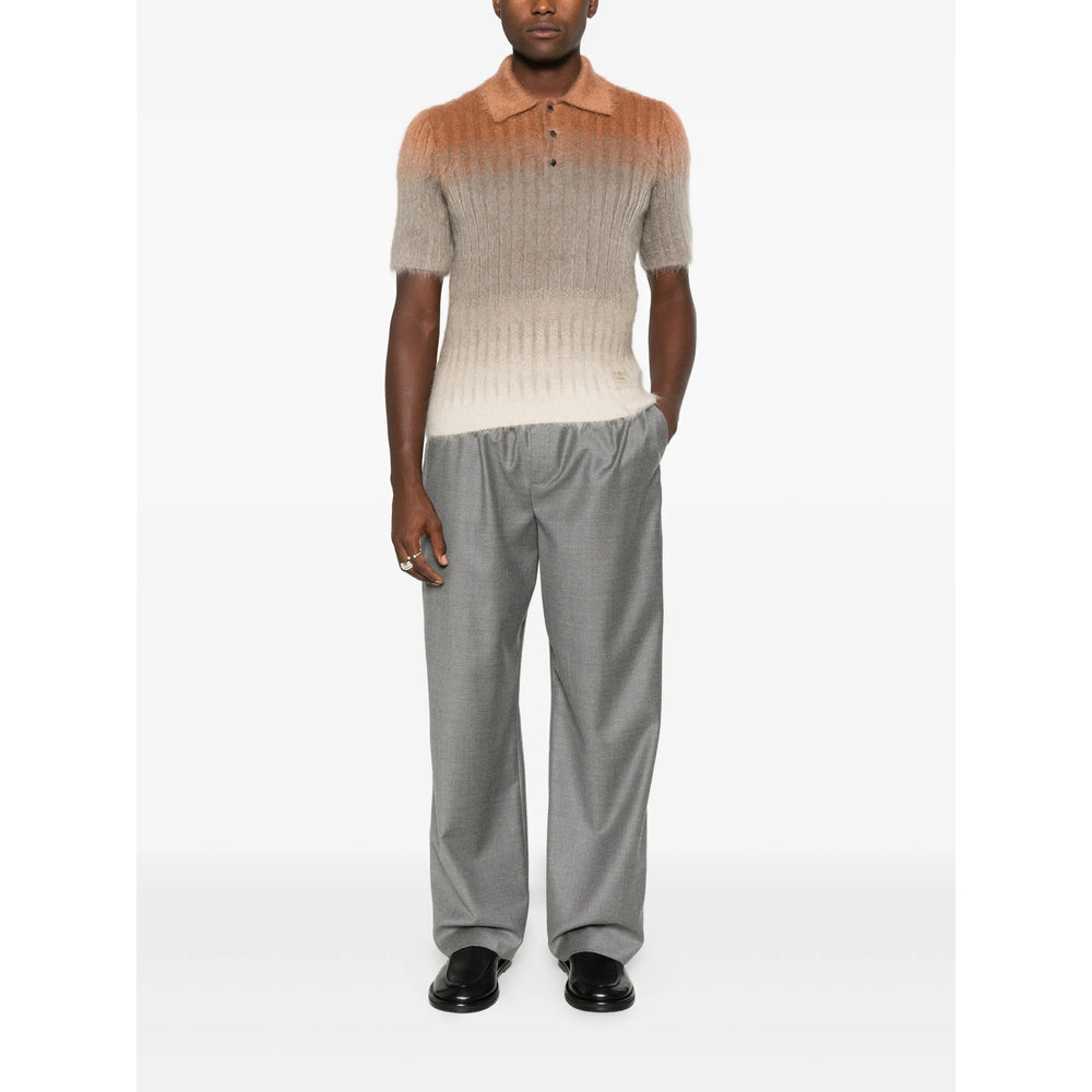 Fendi Fendi Men Polo With Mohair Finish