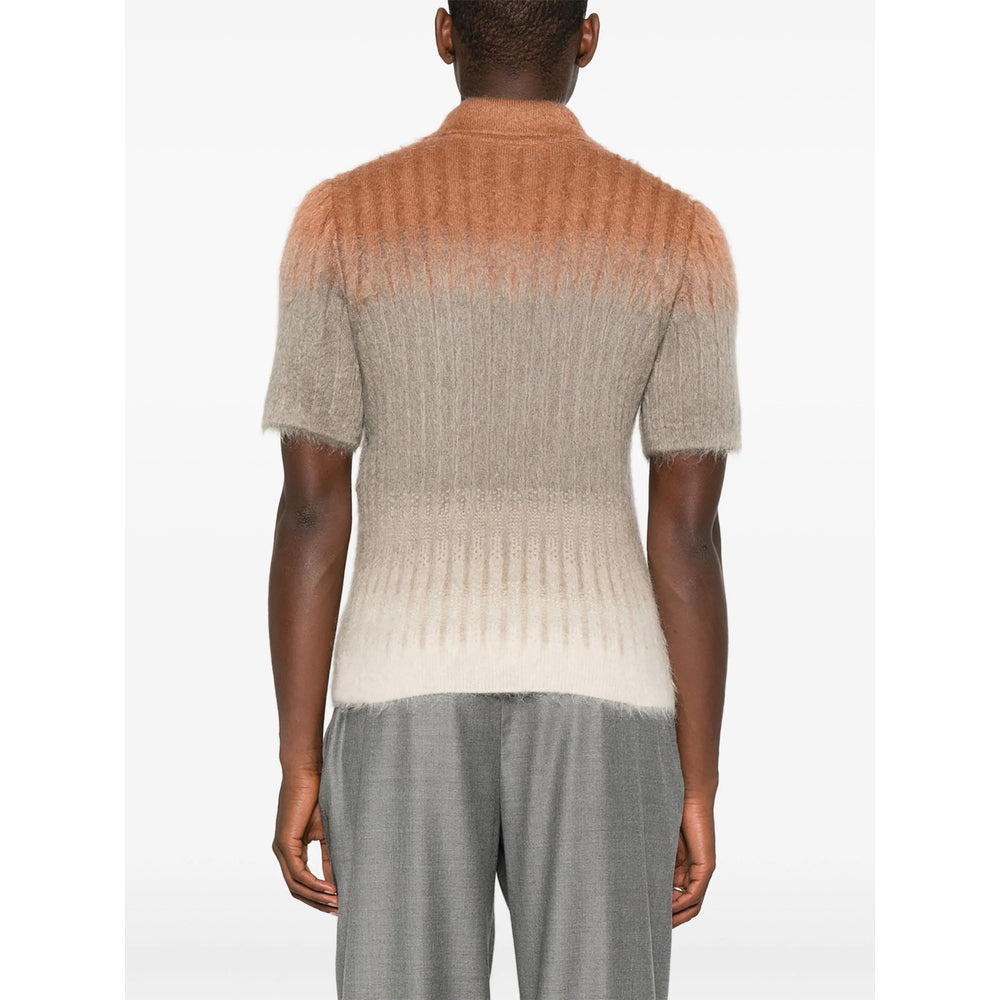 Fendi Fendi Men Polo With Mohair Finish