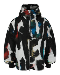 Alexander McQueen Alexander McQueen Mens Watercolor Graffiti Hooded Windbreaker
