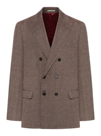 Brunello Cucinelli Men Double-Breasted Tailored Jacket