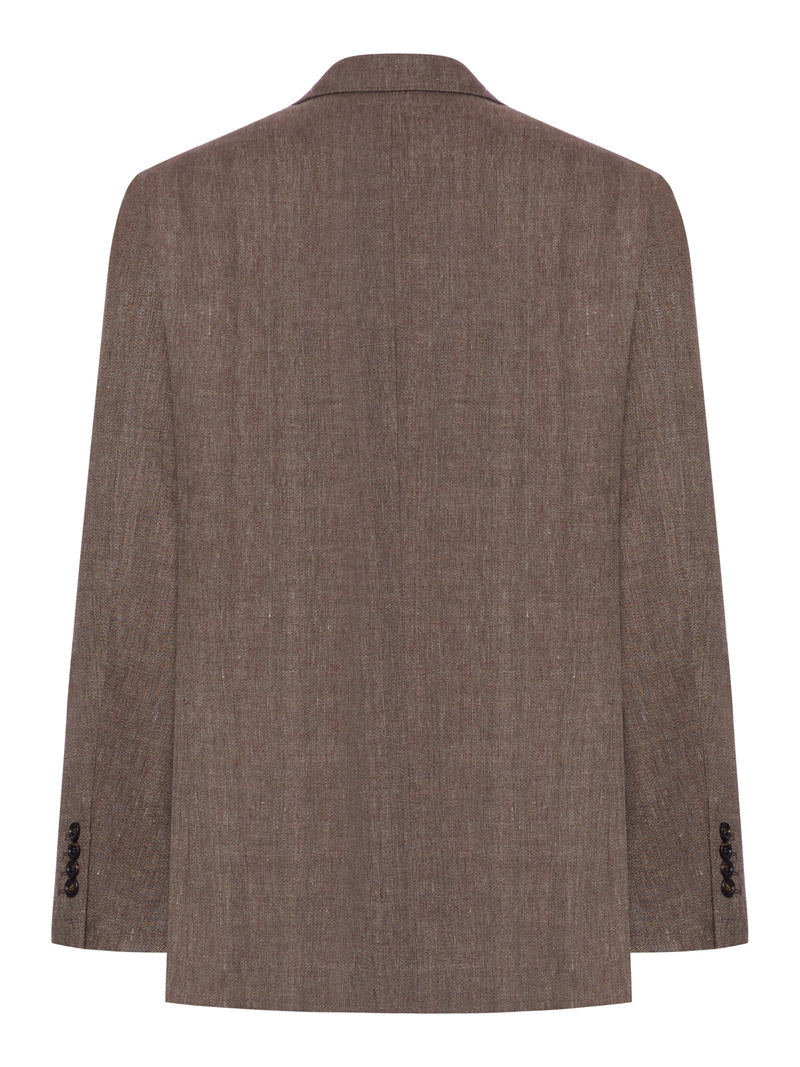 Brunello Cucinelli Men Double-Breasted Tailored Jacket
