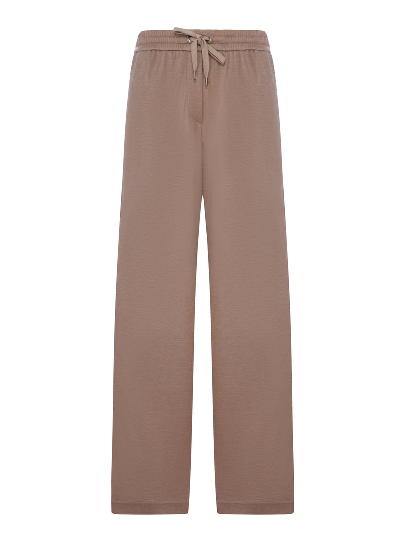Brunello Cucinelli Women Wide Leg Trousers With Drawstring