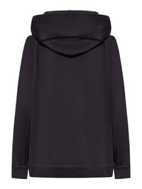 Brunello Cucinelli Brunello Cucinelli Women Cotton And Silk Interlock Topwear With Hood And Precious Stripe