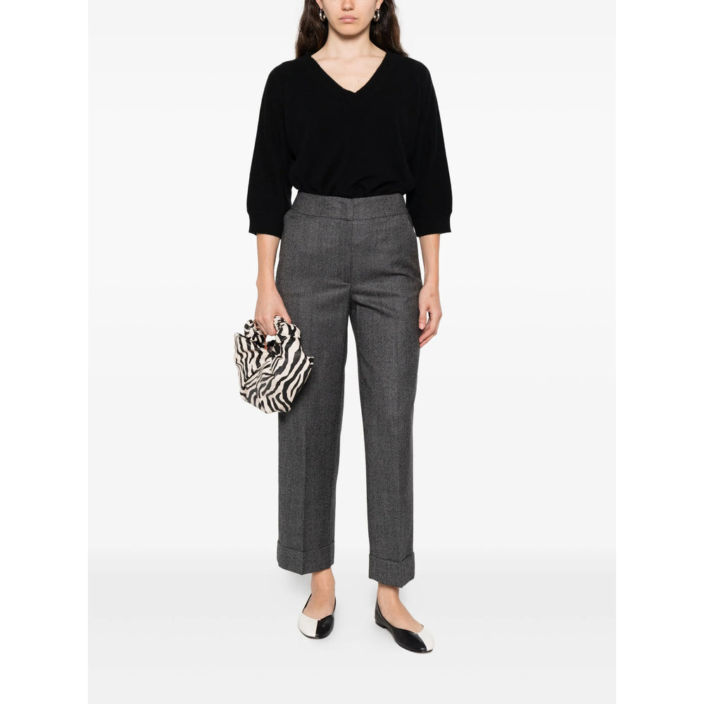 Peserico Grey Trousers - Tailored Trousers Women