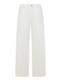 Brunello Cucinelli Women Wide Leg Cotton Trousers