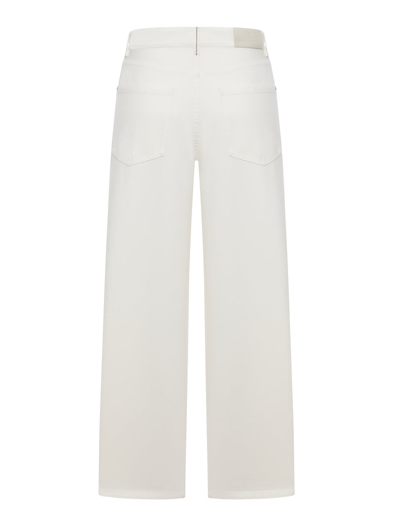 Brunello Cucinelli Women Wide Leg Cotton Trousers