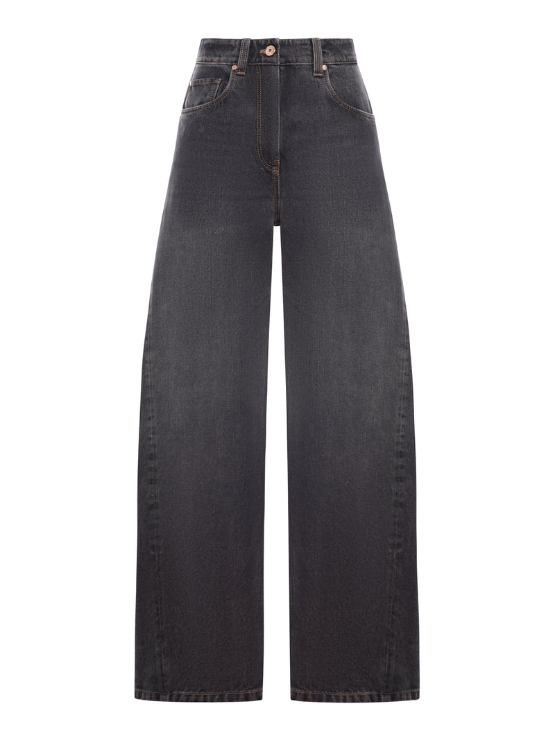 Brunello Cucinelli Brunello Cucinelli Women Wide Leg Denim Jeans