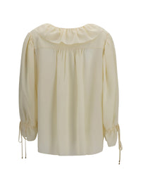 CHLOÉ Chloé Women Ruffled V-Neck Shirt