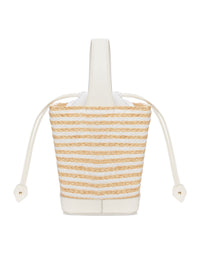 Roger Vivier Roger Vivier Women Striped Raffia Bucket Bag With Jewel Buckle