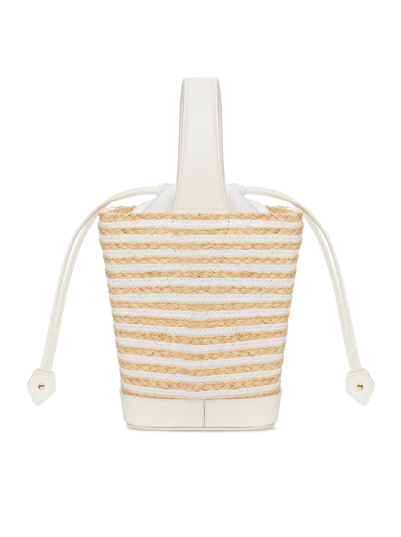 Roger Vivier Roger Vivier Women Striped Raffia Bucket Bag With Jewel Buckle