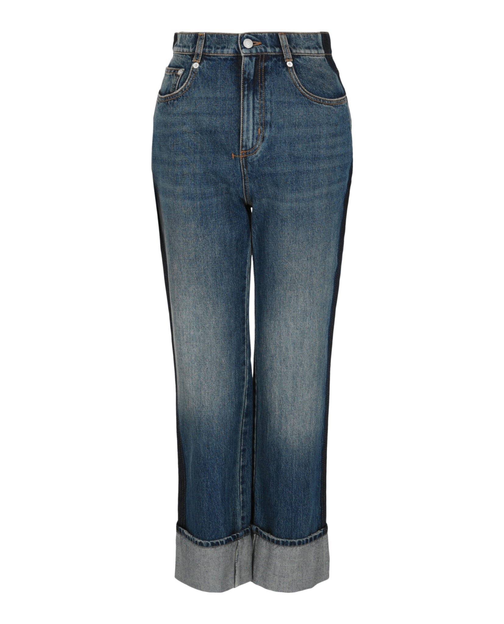 Alexander McQueen Alexander McQueen Womens Faded Boyfriend Jeans