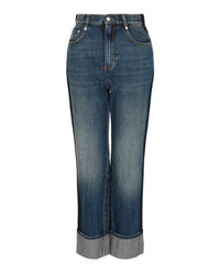 Alexander McQueen Alexander McQueen Womens Faded Boyfriend Jeans