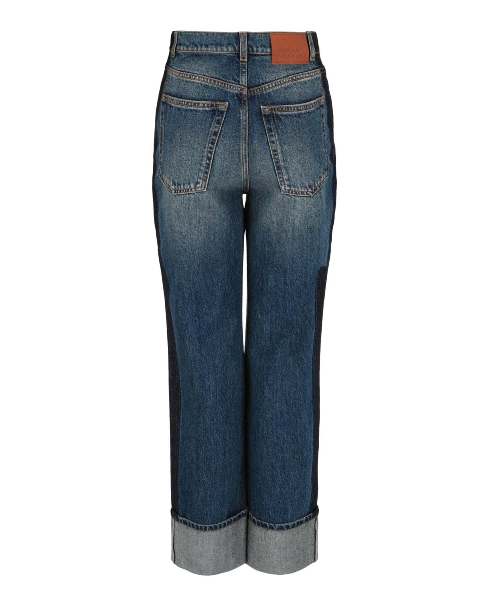 Alexander McQueen Alexander McQueen Womens Faded Boyfriend Jeans