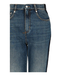 Alexander McQueen Alexander McQueen Womens Faded Boyfriend Jeans