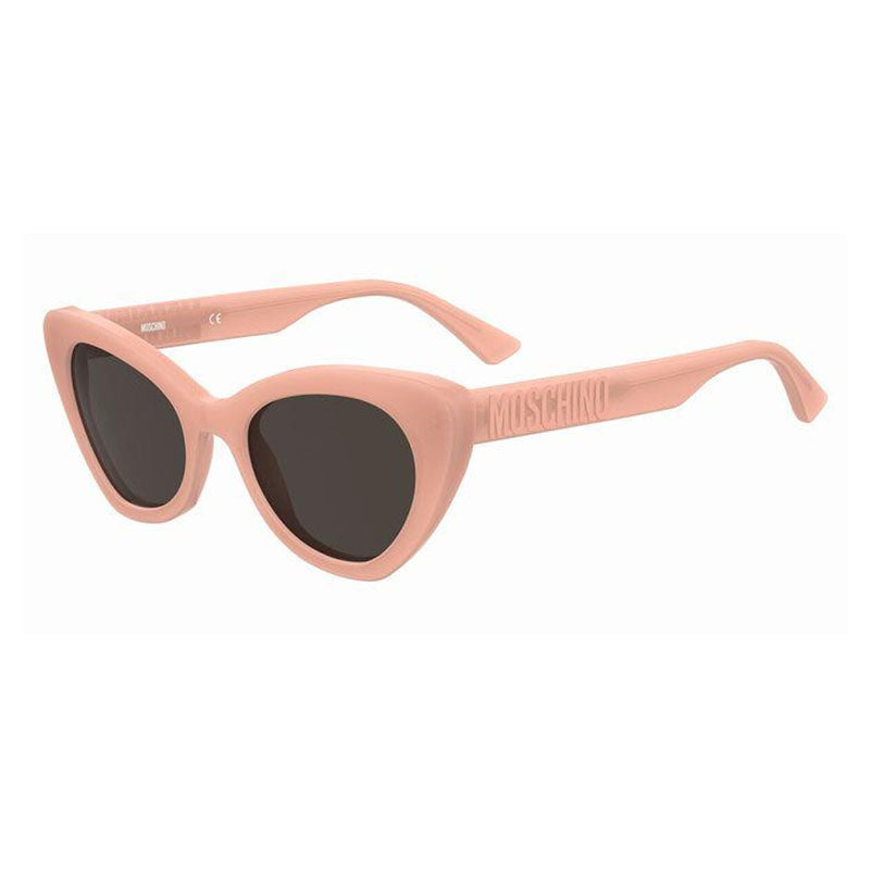 Moschino Sunglasses Cat Eye Full Rim, Orange Frame and Grey Lens MOS147/S0L7QIR