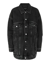 Balenciaga Balenciaga Womens Denim Jacket with Strass Logo