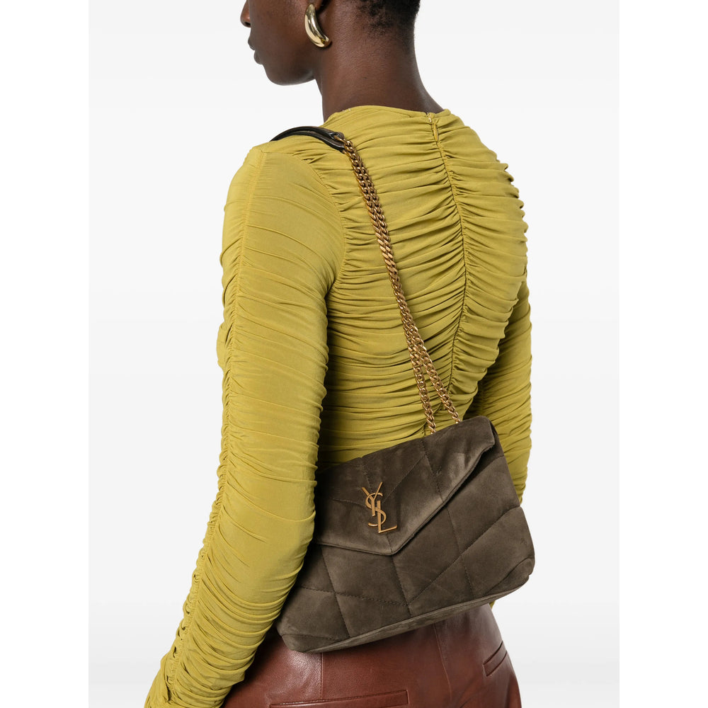 Saint Laurent Saint Laurent Brown Shoulder Bags Women