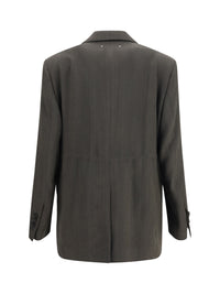 Golden Goose Women Double-Breasted Blazer With Drawstring