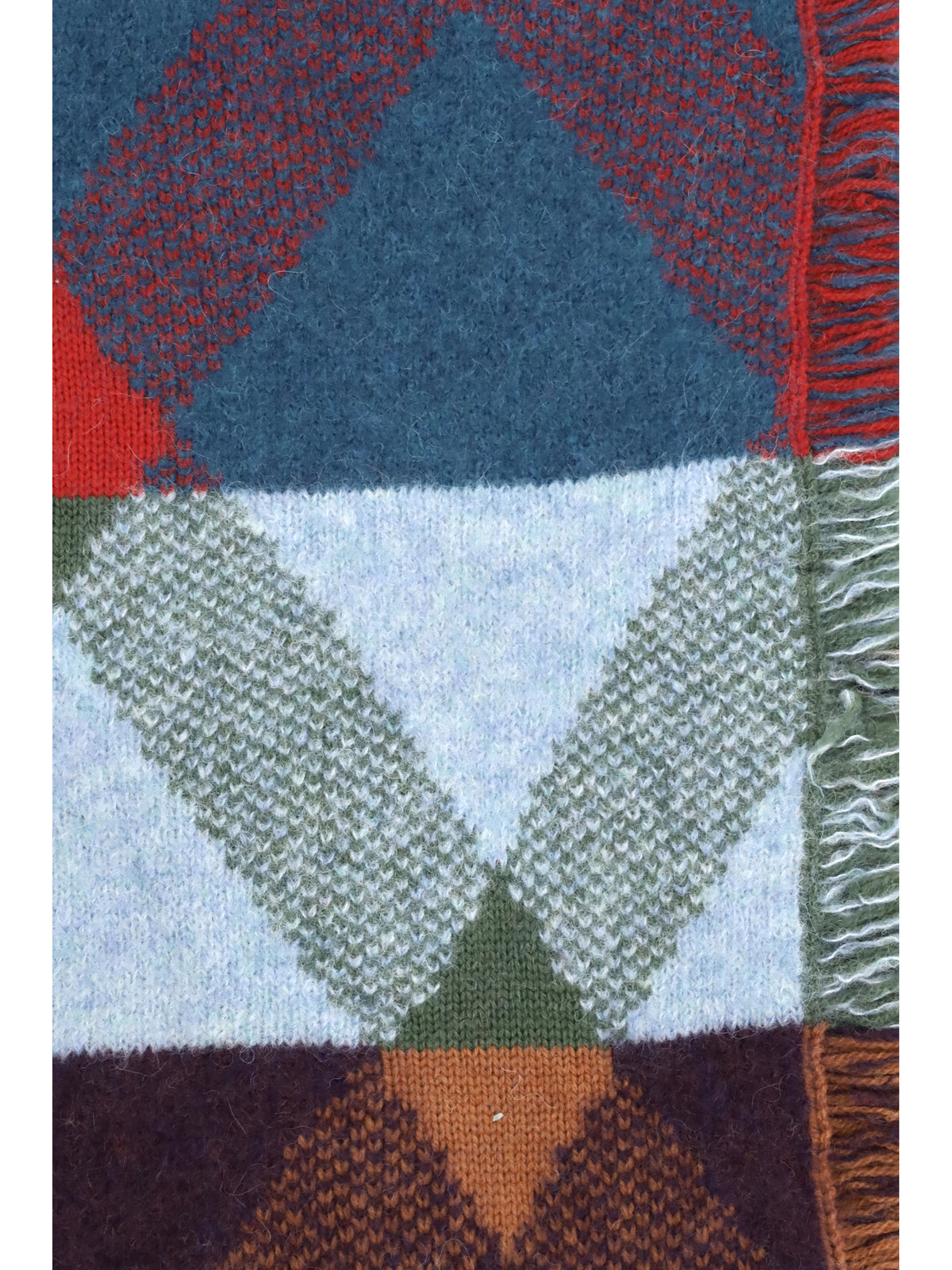DRIES VAN NOTEN Dries Van Noten Men Mixed Print Fringed Scarf