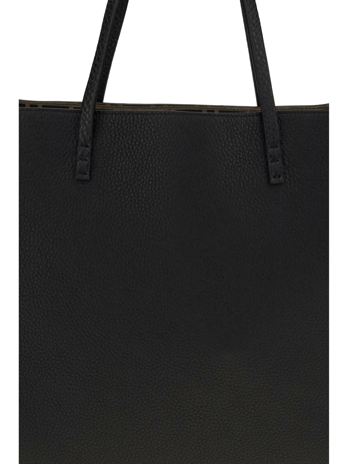 Fendi Women Medium Roll Roman Leather Shopping Bag