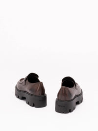Prada Women Vintage Leather Loafers