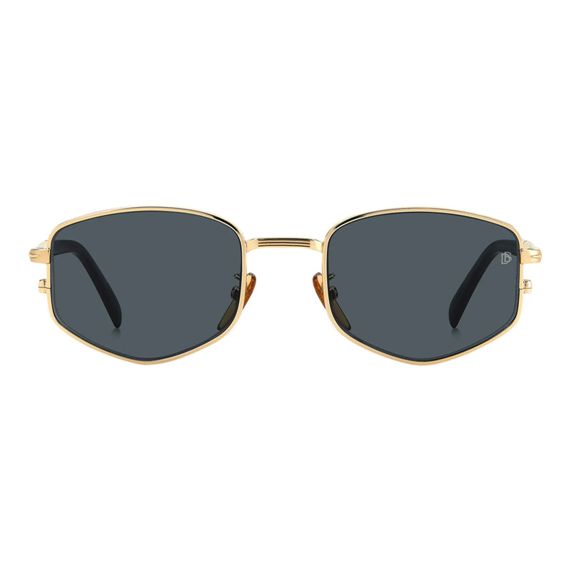 David Beckham David Beckham Sunglasses Geometric Full Rim, Gold Frame and Grey Lens DB1129/S0RHLIR