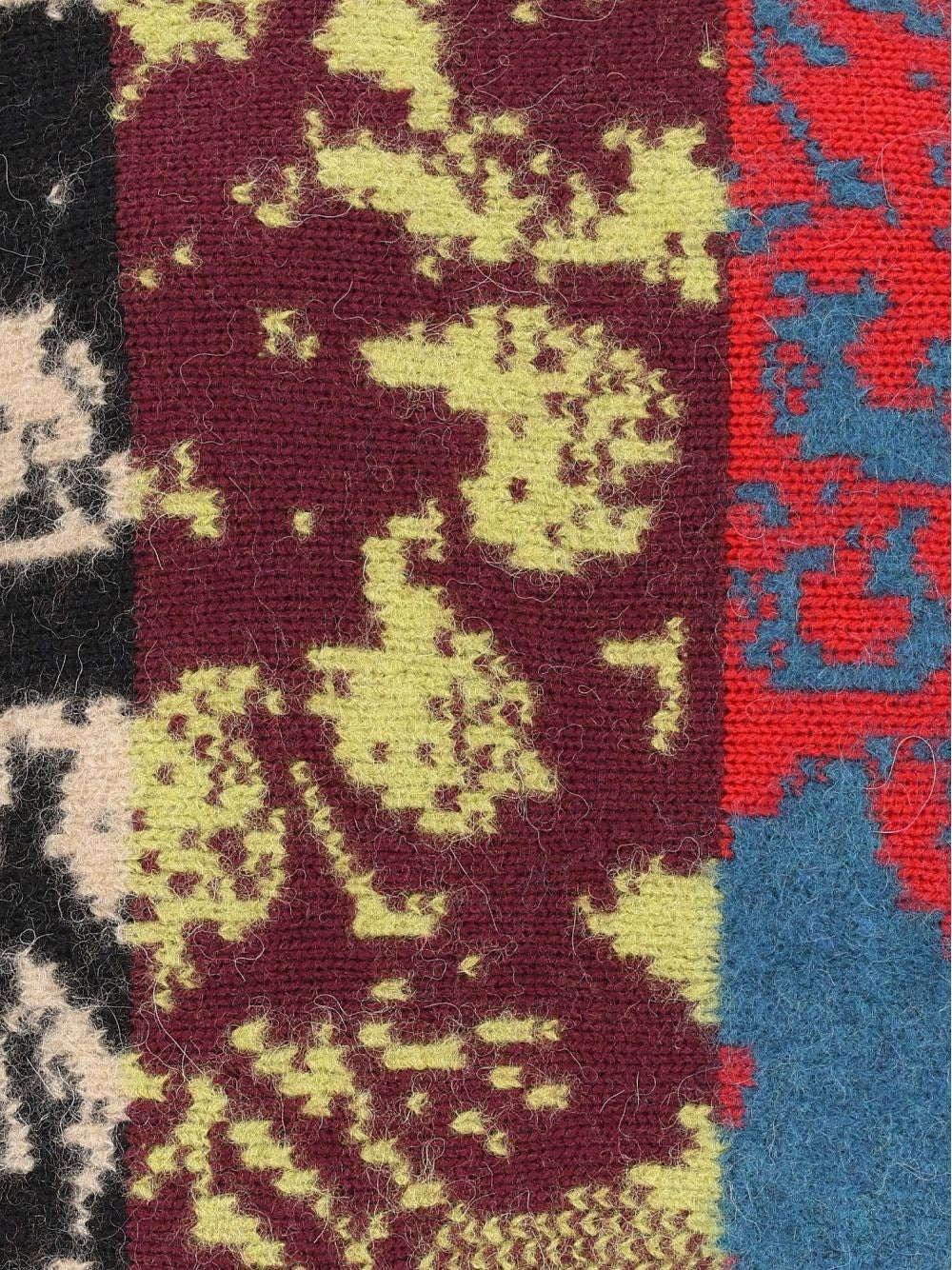 Dries Van Noten Men Patchwork Wool Sweater