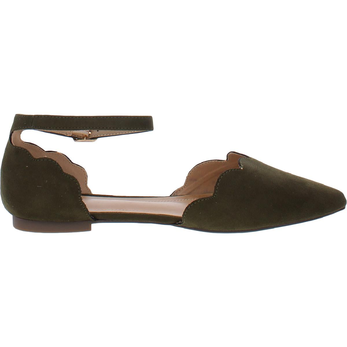 Lana Womens Faux Suede D'Orsay Ankle Strap