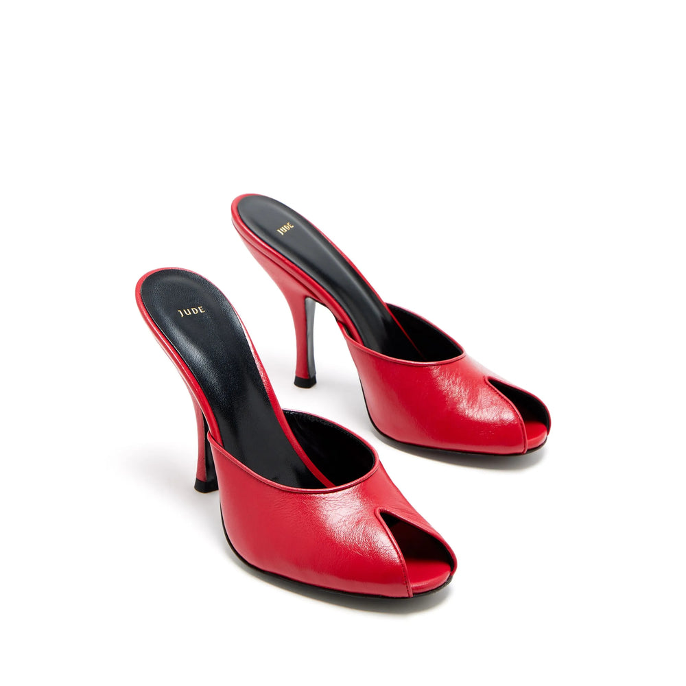 Jude Red Mules Women