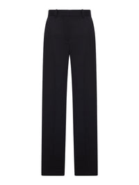 Loewe Women Black Tailored Trousers With Contrasting Side Band
