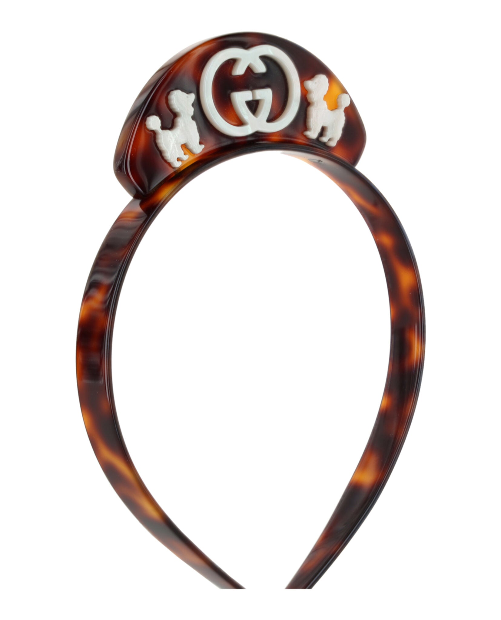 Gucci Girls Interlocking G Logo Plaque Headband