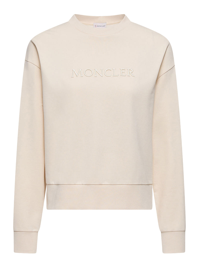 Moncler Moncler Women Cotton Sweatshirt With Embroidered Logo