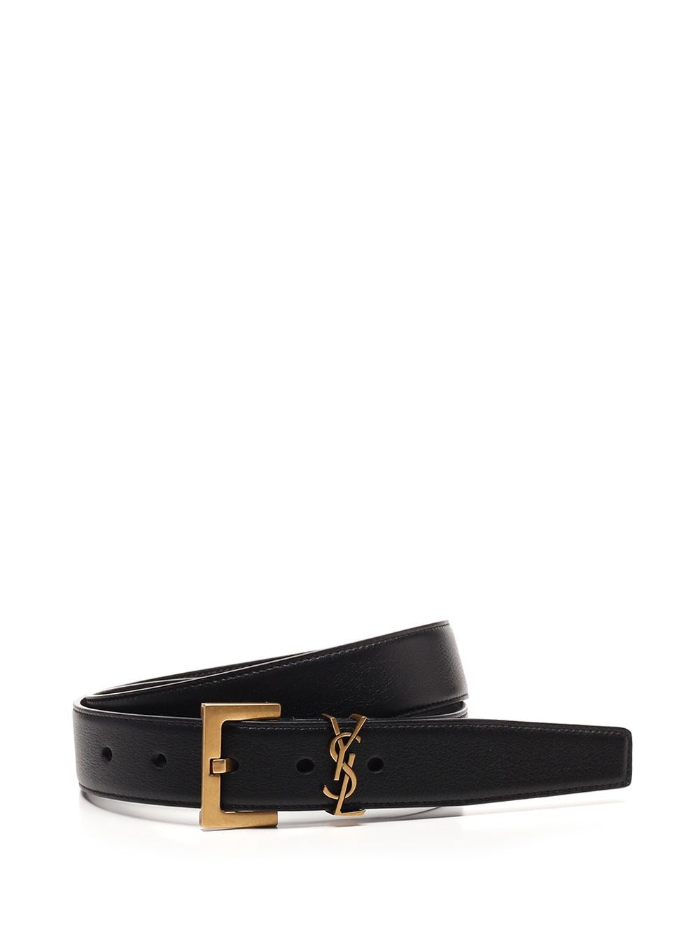 Saint Laurent Women "Ysl" Buckle Belt