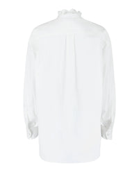 Alexander McQueen Womens Ruffled Cotton Shirt