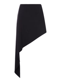 Alaia Women Asymmetric Wool Skirt