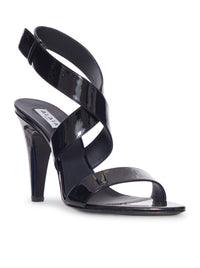 Alaia Women Cone Sandals In Patent Calfskin
