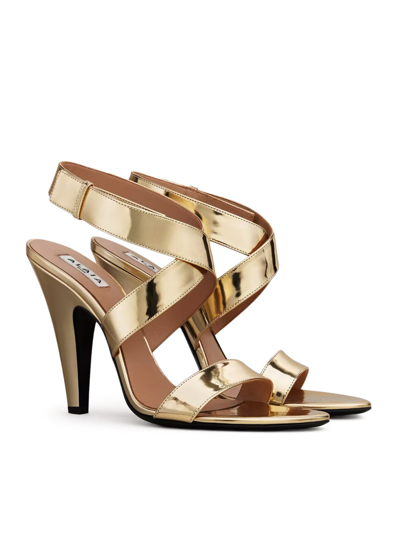 Alaia Women Mirror-Effect Sandals