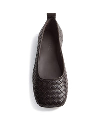 Bottega Veneta Bottega Veneta Women Charlotte Leather Ballet Flats