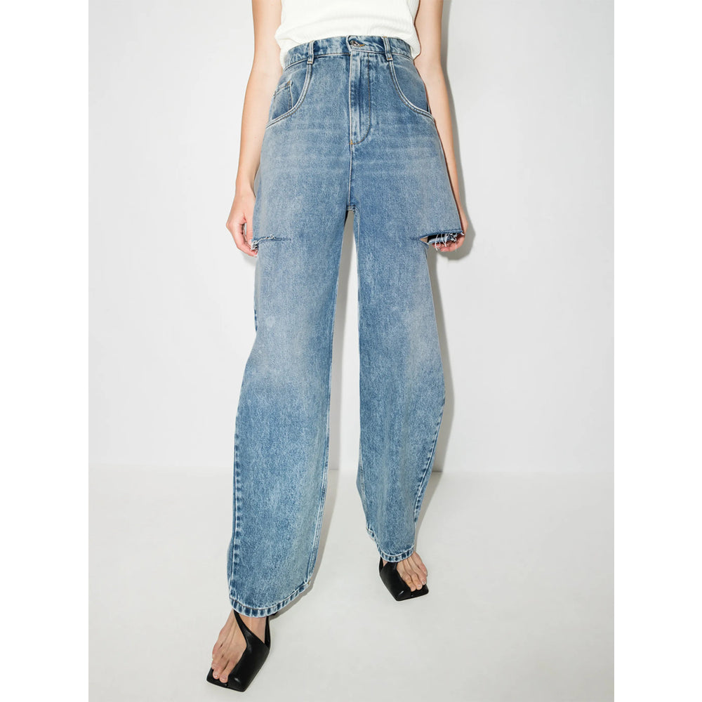 Maison Margiela Maison Margiela Blue Denim - Straight-Leg Jeans Women