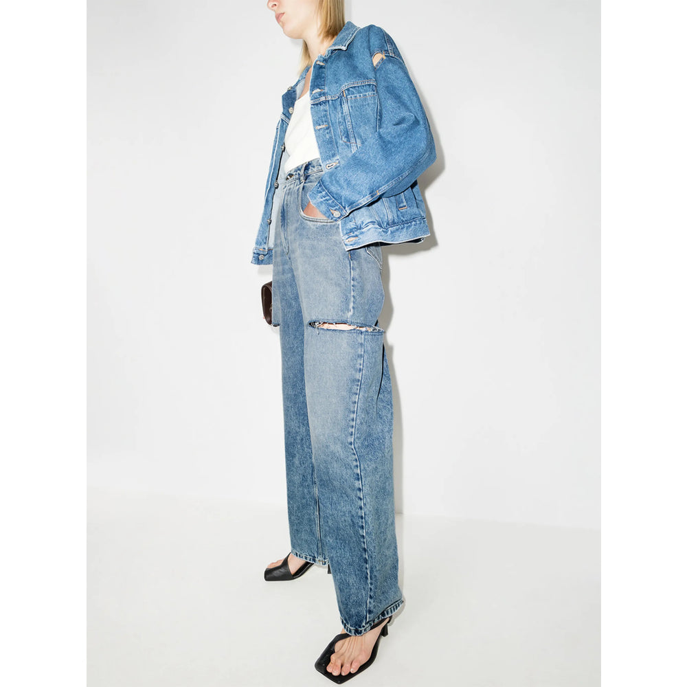 Maison Margiela Maison Margiela Blue Denim - Straight-Leg Jeans Women