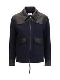 P.A.R.O.S.H. P.A.R.O.S.H. Women Leather Trimmed Jacket