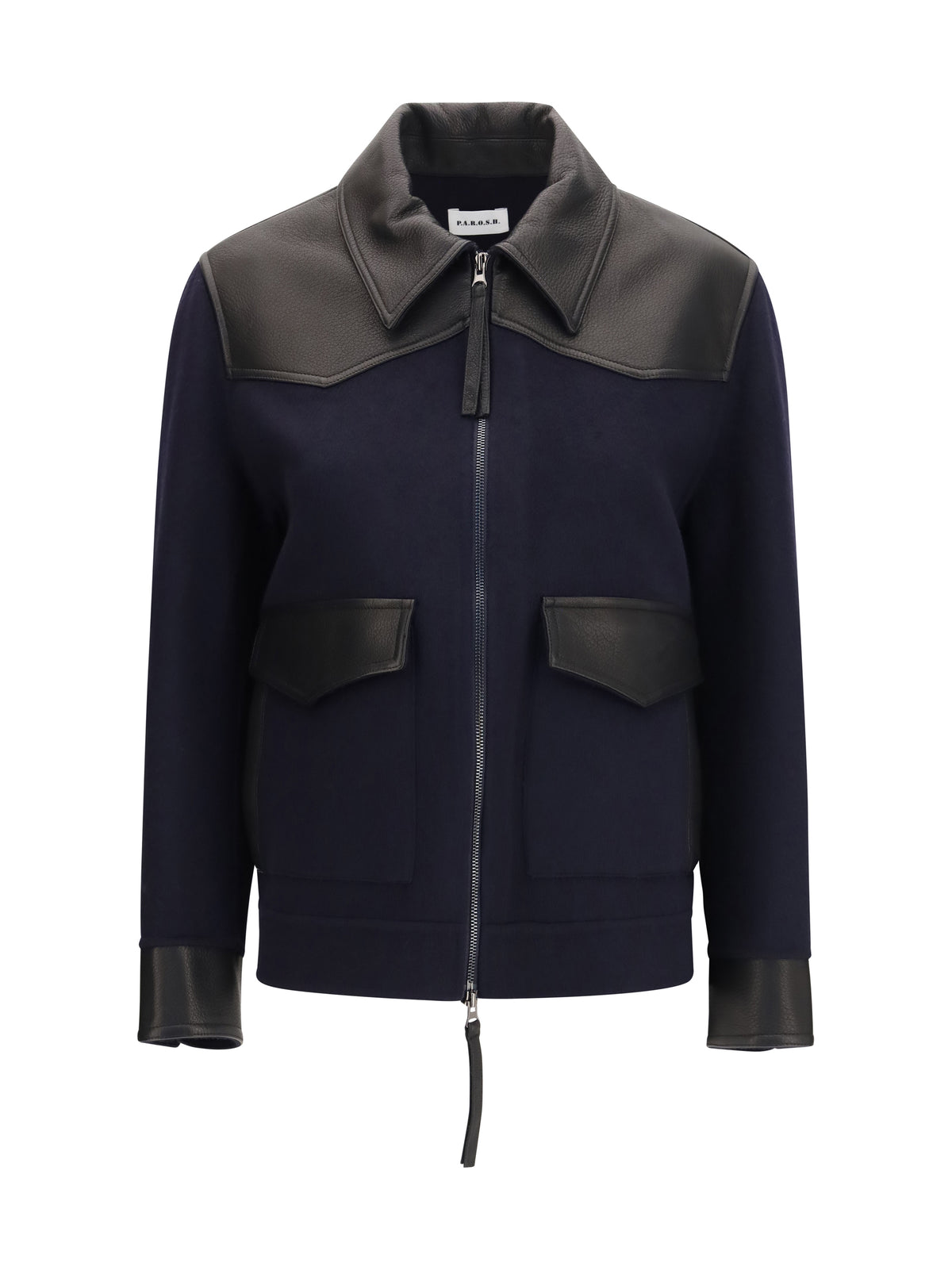 P.A.R.O.S.H. P.A.R.O.S.H. Women Leather Trimmed Jacket