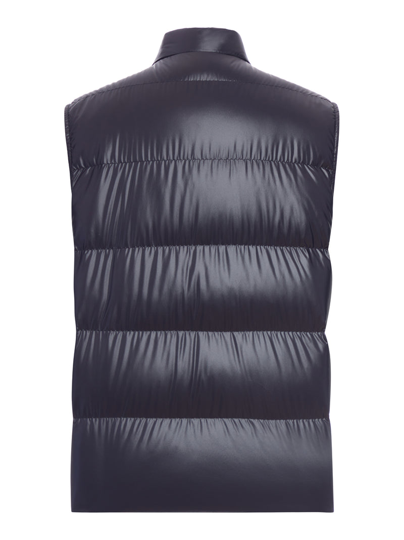 Moncler Men Restigo Quilted Vest With Logo Patch