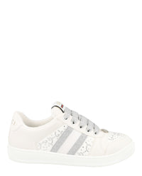 Gucci Gucci Womens Screener GG Crystal Low-Top Sneakers