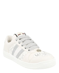 Gucci Gucci Womens Screener GG Crystal Low-Top Sneakers